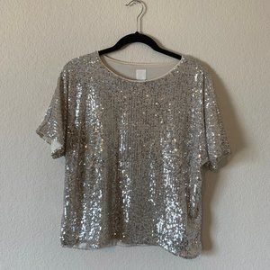 H&M Sequin Top